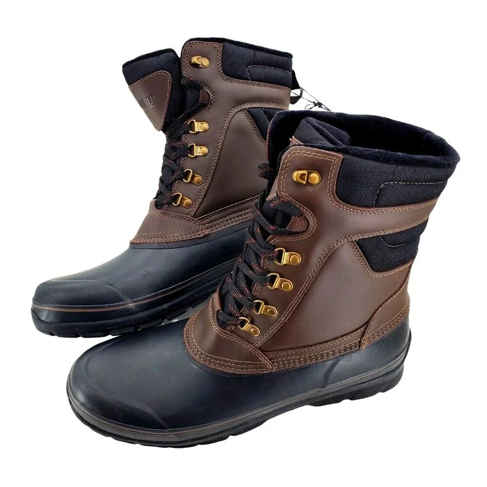 Khombu 8 Duck Boot Men Outdoor Waterproof Work Utility Winter Mid-calf Snow Shoe